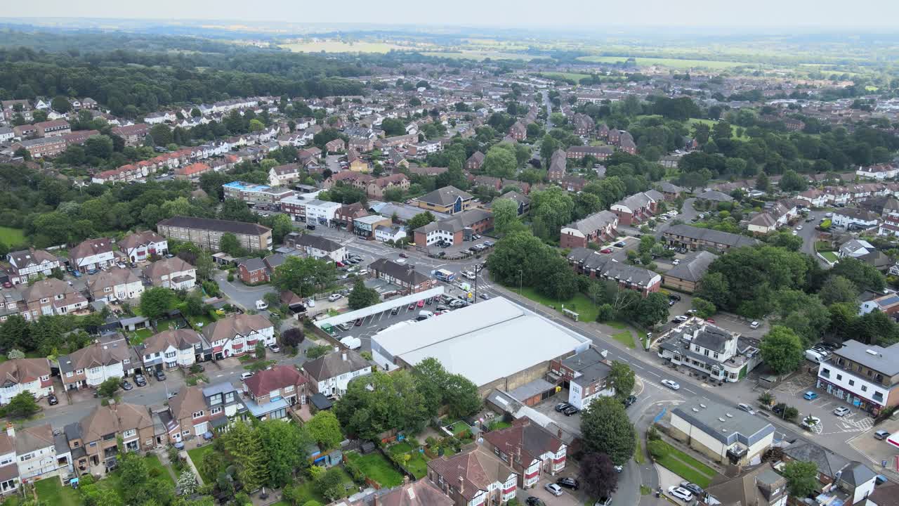 ciudad de loughton essex en imágenes aéreas de verano 4k