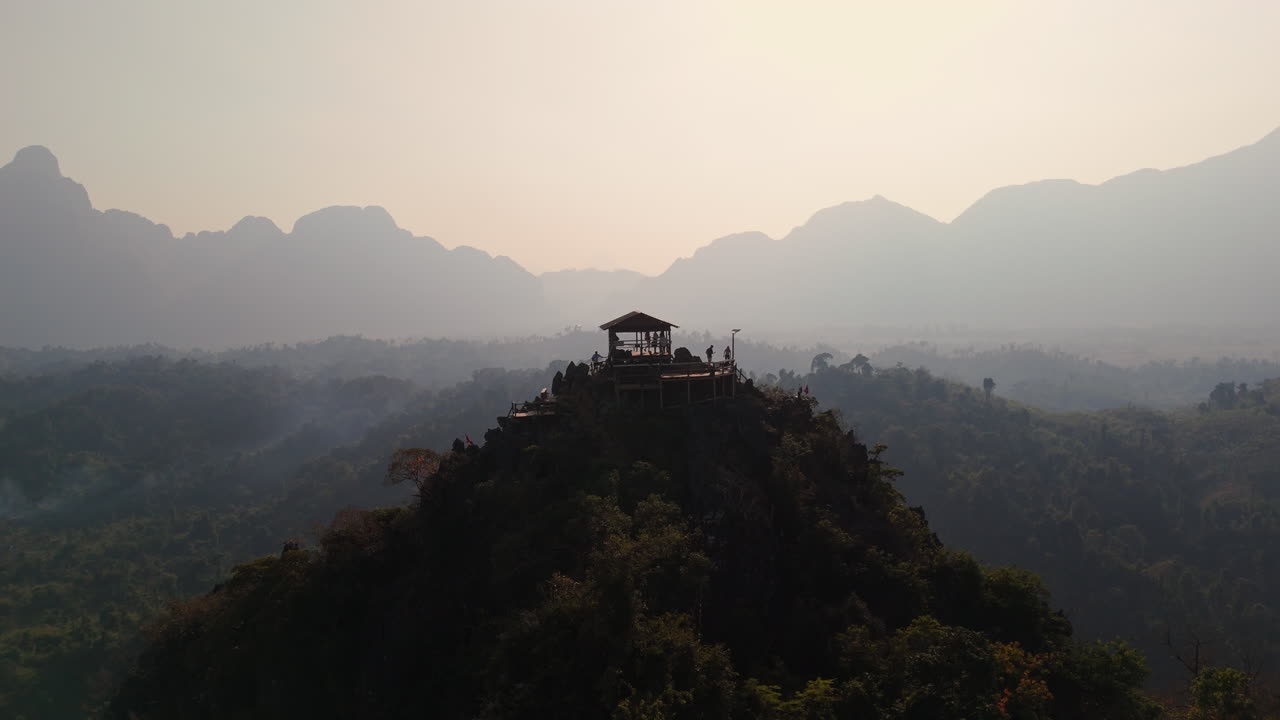 Mountain Viewpoint with Wooden Hut