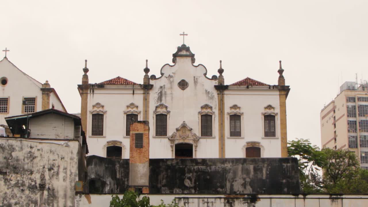 antigua iglesia en el centro de la ciudad de largo do carioca de río de janeiro