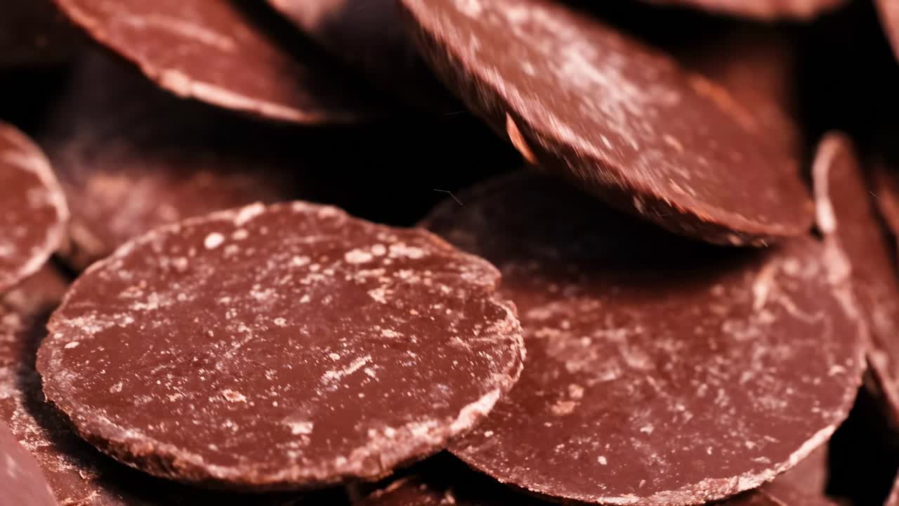 초콜릿 디스크를 거나 혼합하는 것