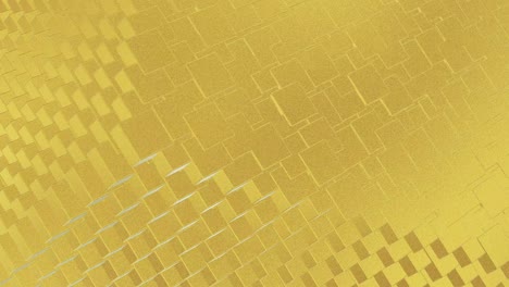 abstracto geométrico fondo dorado azulejos de papel de aluminio textura de bucle sin costura fondo renderizado en 3d