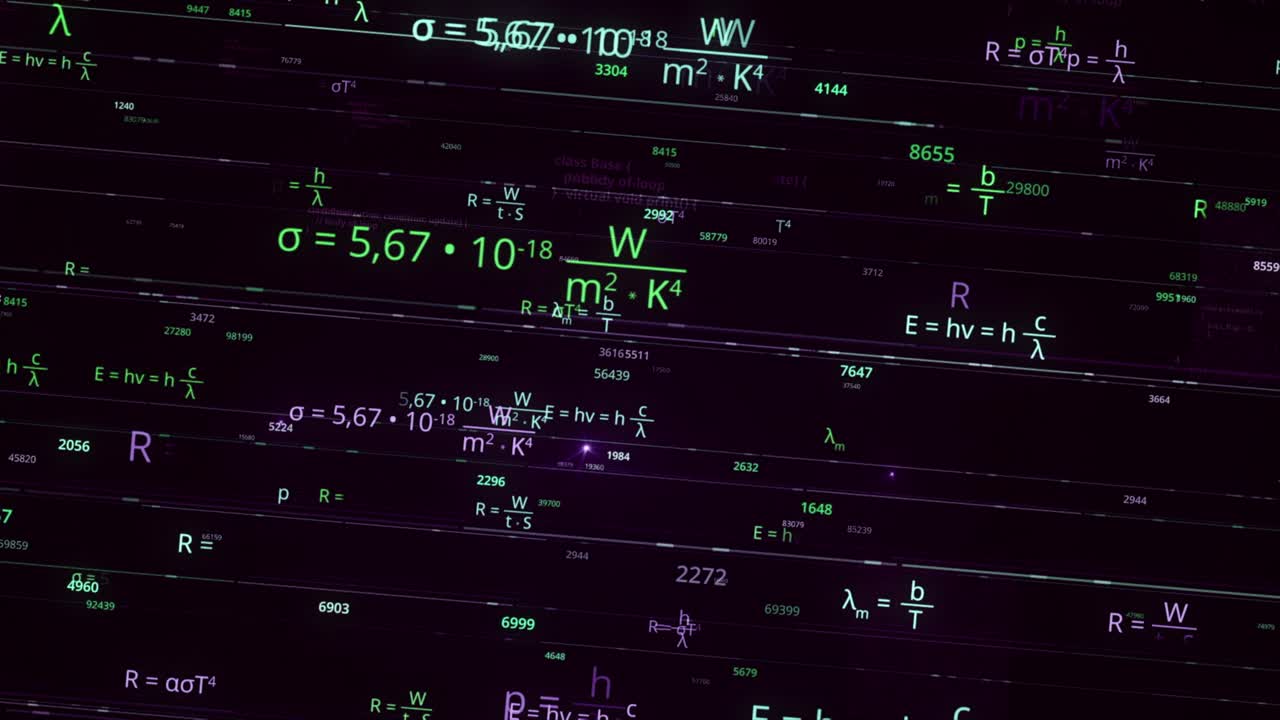 Abstract Scientific Equations