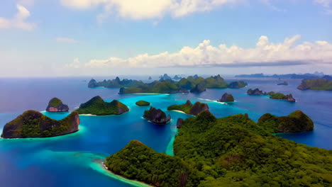 raja ampat islands aerial view