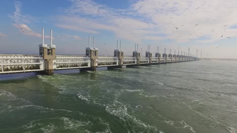 Aerial:-The-famous-storm-surge-barrier-in-the-south-west-of-the-Netherlands