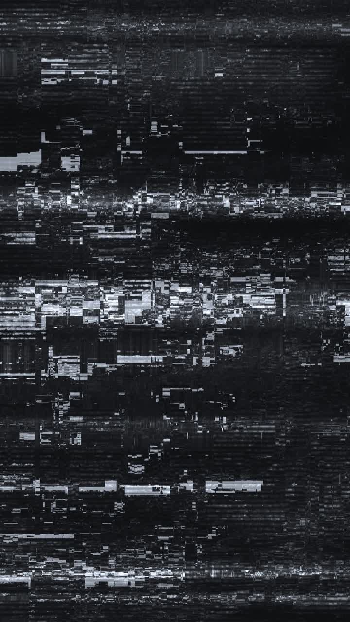 Abstract Digital Glitch Noise and Static Distortion