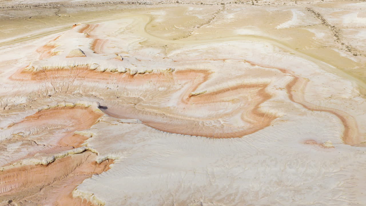 Aerial View Of Tiramisu, Canyon Kyzylkup In Mangystau Region In Kazakhstan