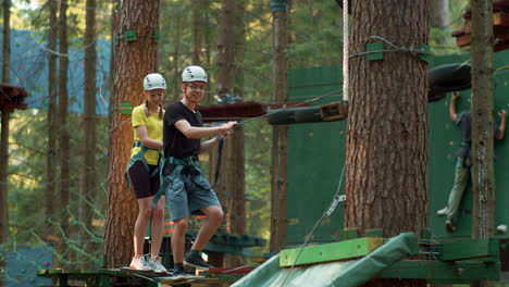 people at adventure camp