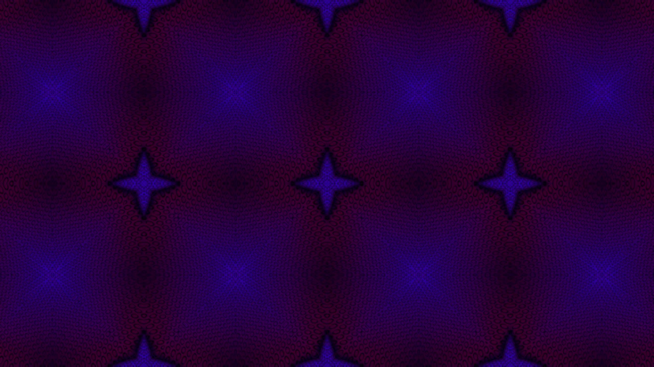 3d Looped abstract ornate decorative background. Hypnotic trendy kaleidoscope.