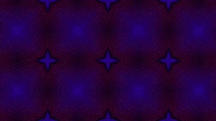 3d Looped abstract ornate decorative background. Hypnotic trendy kaleidoscope.