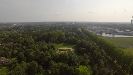 the newly build residential aera near goese meer, in the netherlands