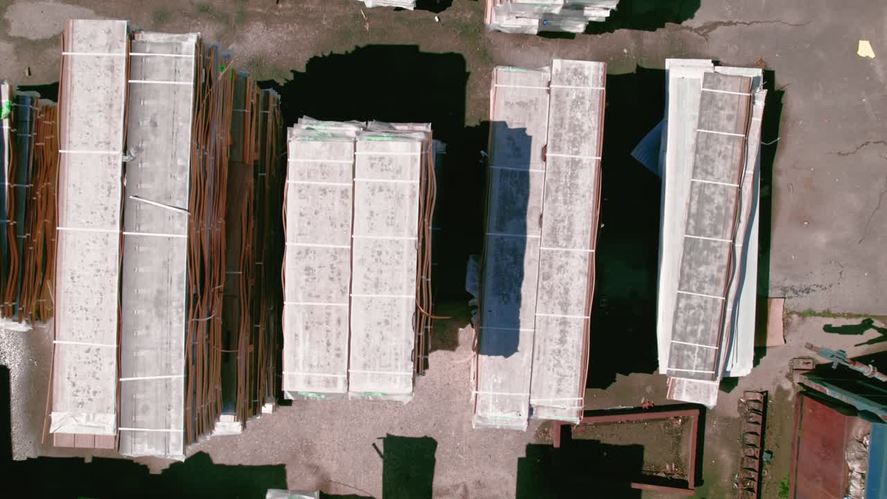 pilas de revestimientos de cemento de vinilo