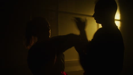martial arts training session
