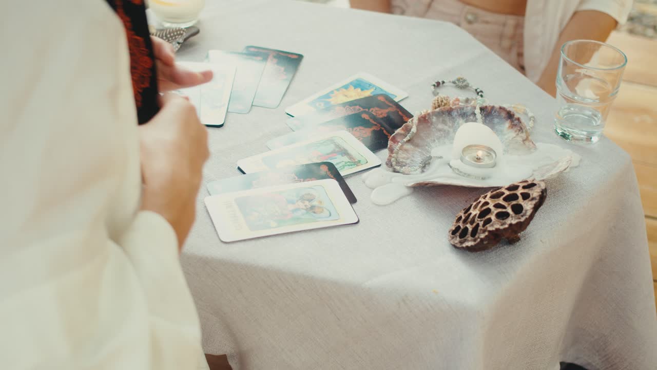 Tarot Reading Session Outdoors