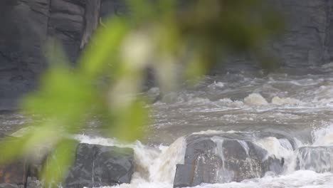 Water-flowing-from-water-fall-at-Bhatinda-water-falls-in-Dhanbbad,-Jharkhand-in-India