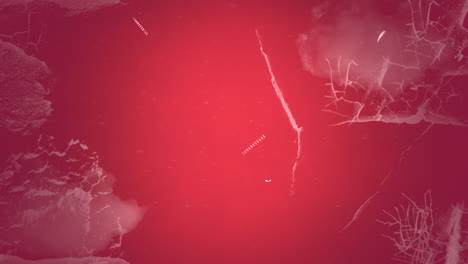 fondo rojo cautivador vibrante y destrozado con piezas de vidrio esparcidas