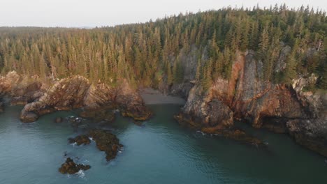 gorgeous drone footage captures sun-kissed landscape of maine bold coast