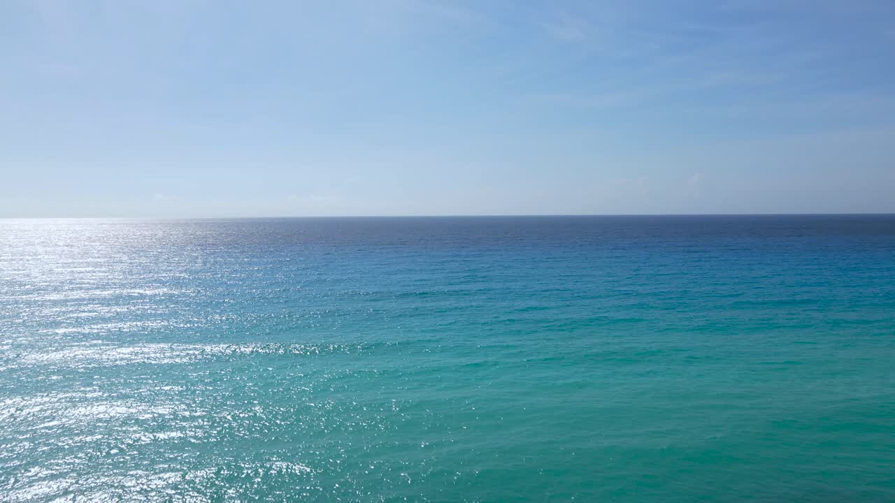 Beautiful Turquoise Ocean and Blue Sky