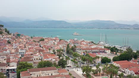 Still-view-of-historical-greek-destination-Nafplion-in-Bourtzi-Europe