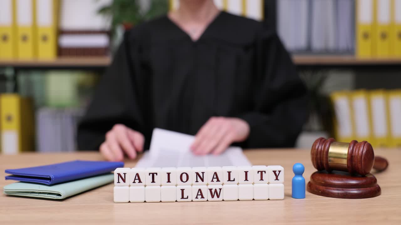 Nationality Law with Judge and Gavel