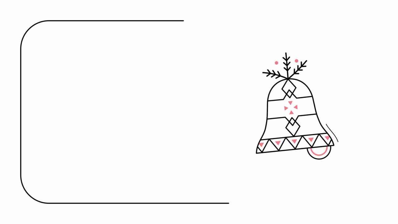 색 배경에 도들 스타일의 크리스마스 장난감의 4k 비디오.