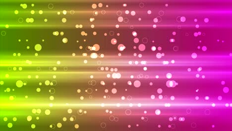 animación de video de tecnología brillante con partículas de círculo