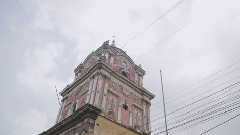 footage focusing on the top of a municipal building in solola, guatemala