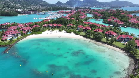 eden island at victoria in mahe island seychelles