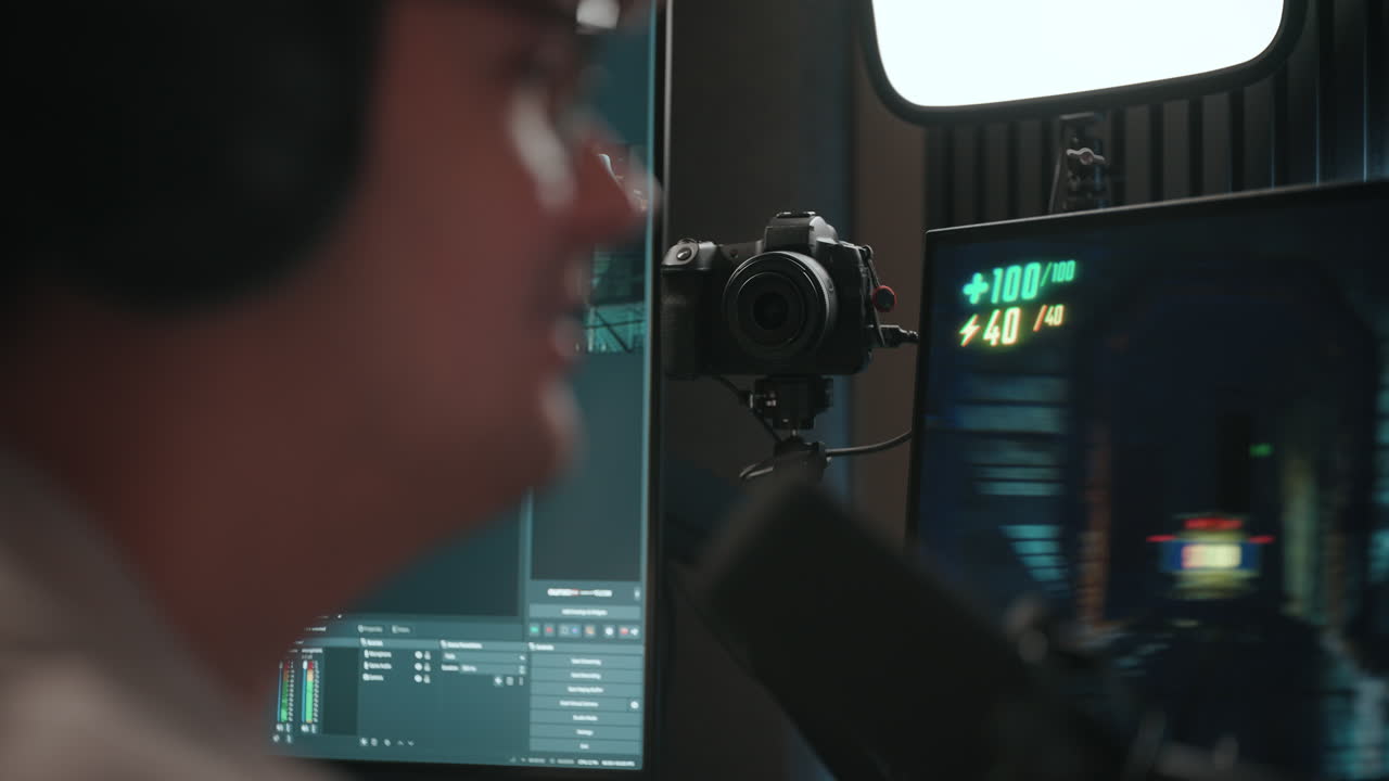 sesión de transmisión de jugadores