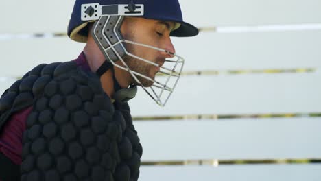 baseball player during practice session