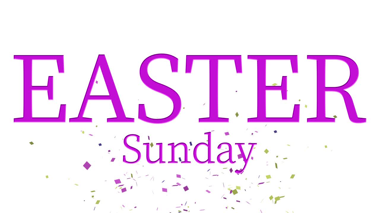 Domenica di Pasqua evento animazione testo motion graphics