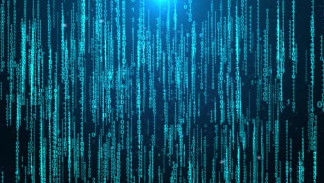 code digital binary code falling loop background virtual space loop animation.
