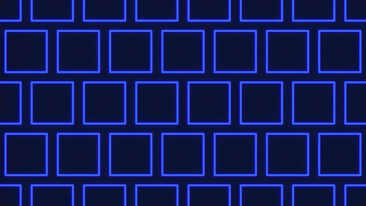 Repetitive blue square pattern forming a grid arrangement, creating a visually engaging tiling effect with uniform spacing and size in a seamless repetition