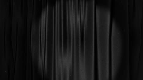 black theatre curtain