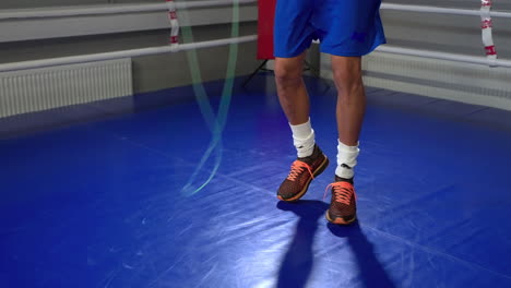 sesión de entrenamiento de boxeador