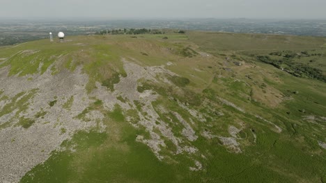 Cleehill-Ländliche-England-Industrielandschaft-Luft-Steinbruch-Flugsicherungsausrüstung