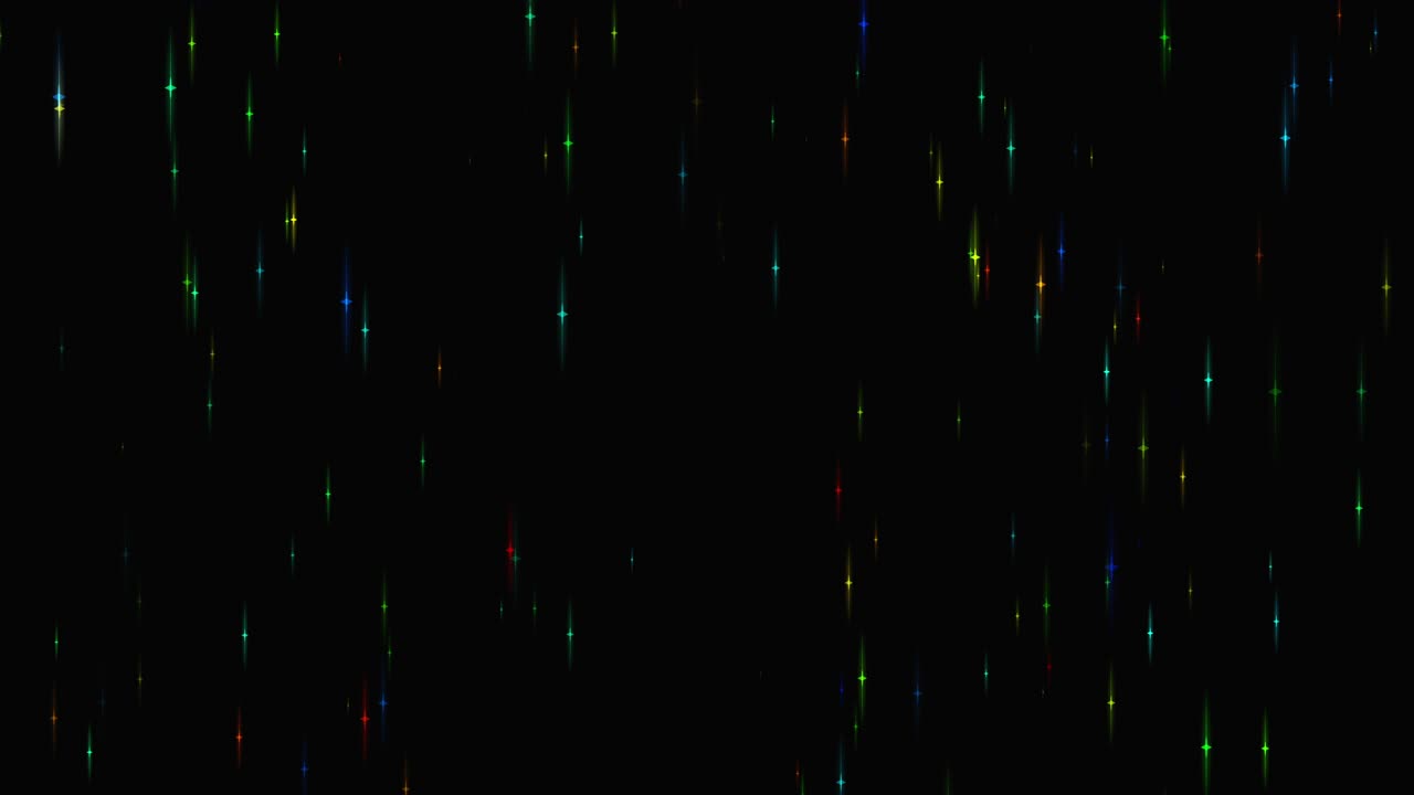 반이는 반이는 빛나는 박이는 별은 검은 바탕에 다채롭습니다.