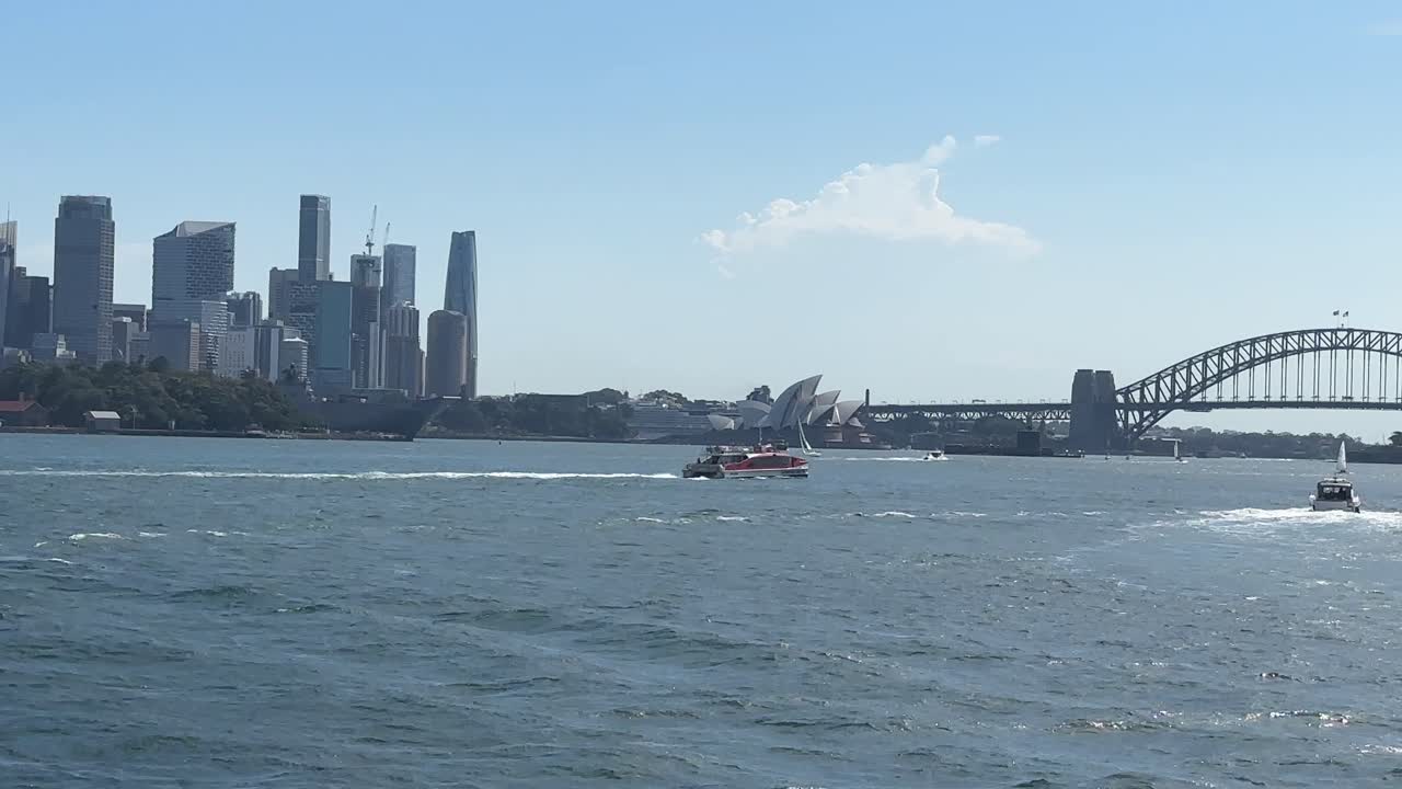 Sydney Harbour Bridge Australia city CBD skyline landmarks water Port Jackson