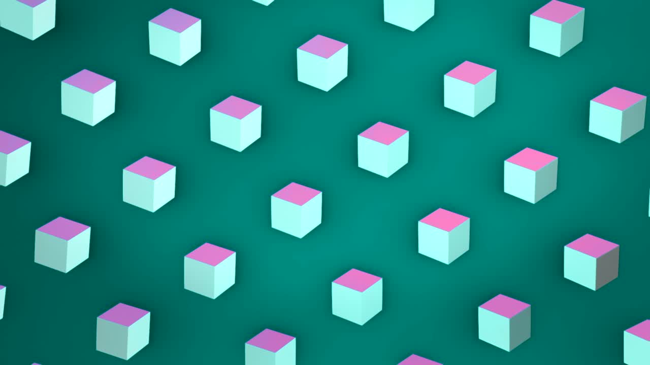 큐브의 추상적인 기하학적 패턴