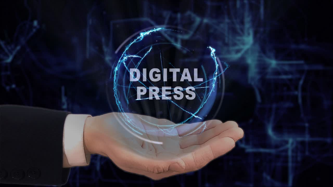 Painted hand shows Digital Press