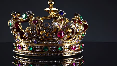 ornate gold crown with gems