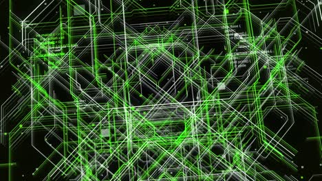 placa de circuitos abstractos con código