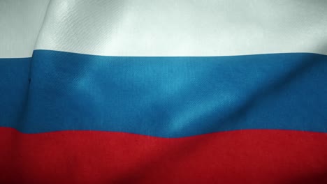 flag of russia waving in the wind