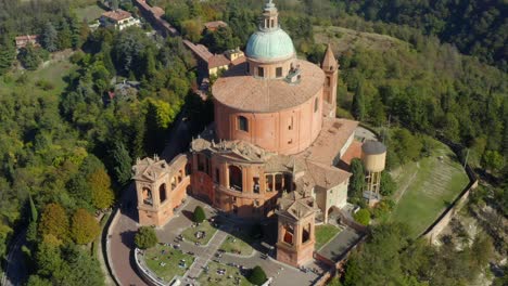 Sanctuary-of-the-Madonna-di-San-Luca,-Bologna,-Emilia-Romagna,-Italy,-October-2021