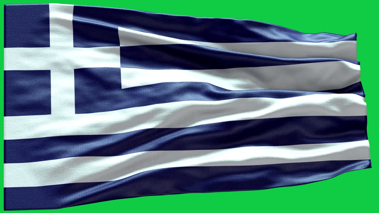 4k bandera de grecia muy detallada - bandera de grecia de alto detalle - bandera nacional de grecia patrón de ondas elementos en bucle