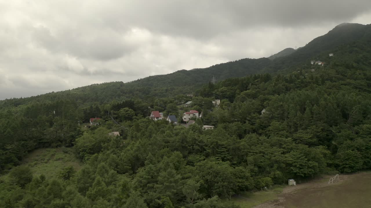 야마나카 호수와 후지산, 일본, 아시아 상공의 무인 항공기