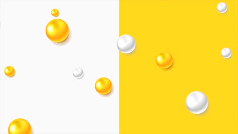 abstract minimal contrast motion background with glossy 3d balls