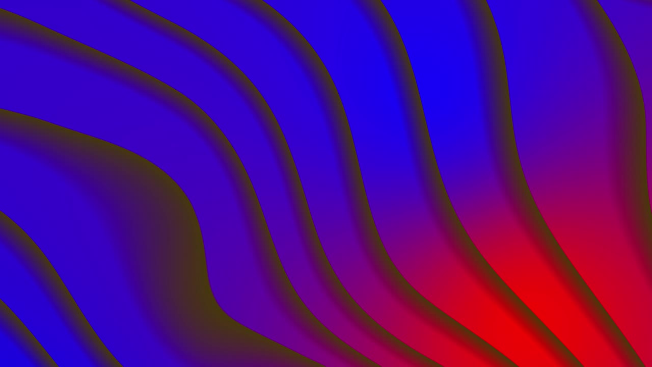 gradiente de color azul y rojo creativo fondo ondulado suave video de movimiento