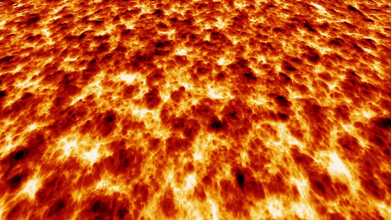 Volcanic infernal hot molten lava. Magma floating somewhere.