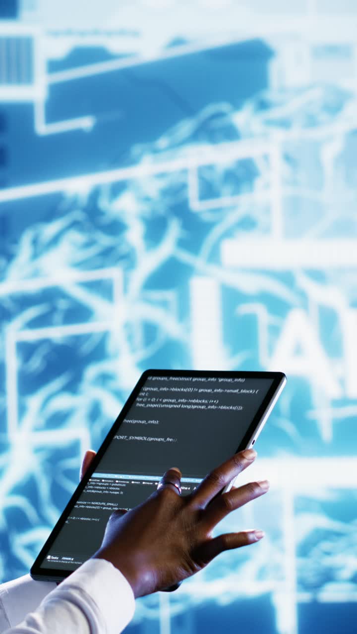 Vertical video Manager updating AI systems