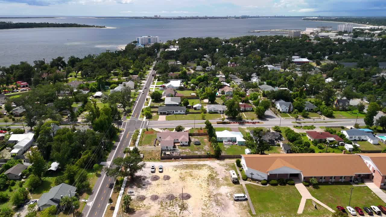 panama city beach florida - fotografía aérea de la ciudad y sus alrededores - fotografía de avión no tripulado